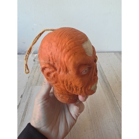 Vintage mini rubber zombie heads hanging beheaded Halloween prop decor - Picture 12 of 12